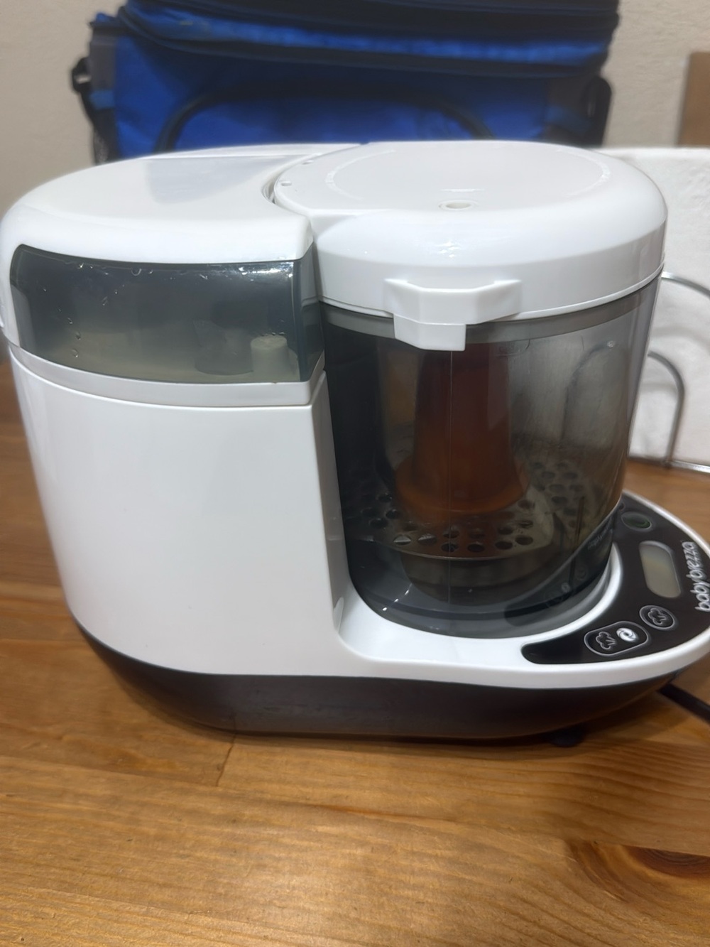 White Home Kitchen Food Processor with Clear Bowl